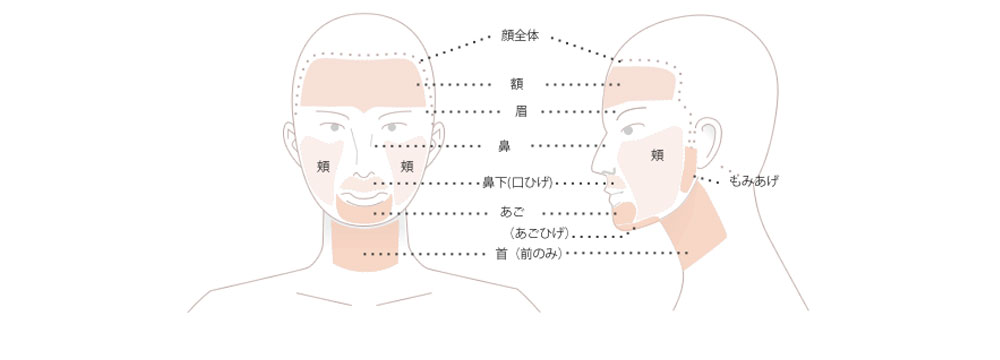 部位と費用